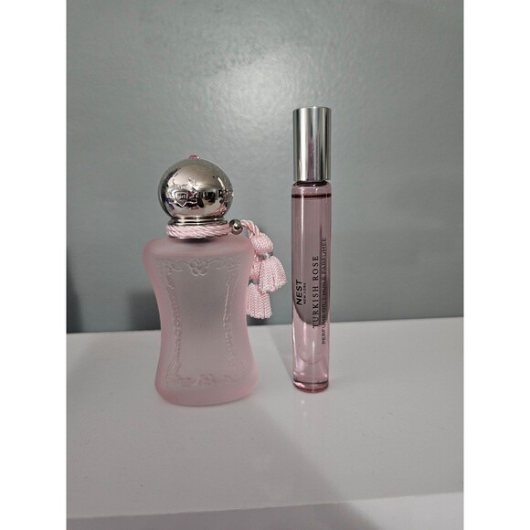Parfums De Marly Delina La Rosee and NEST Turkish Rose Bundle - Picture 1 of 3